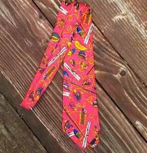 PAPELL Fishing Themed Tie - 100% Silk
